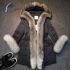 Moncler jacket fox fur 